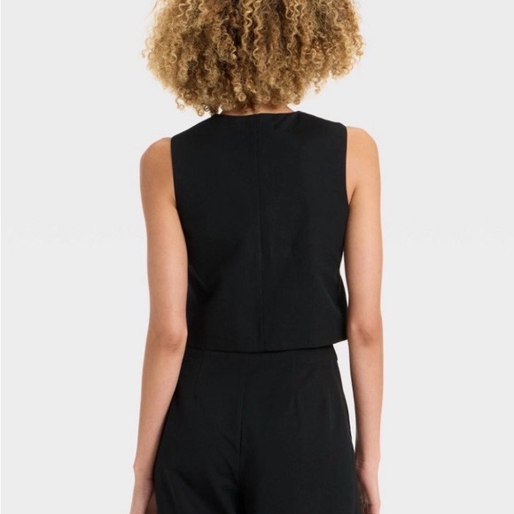 Elegant Black Women's Linen Wrap Vest Future Collective 2X NWT - Picture 11 of 11